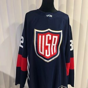USA Hockey Jersey with Red and Blue
